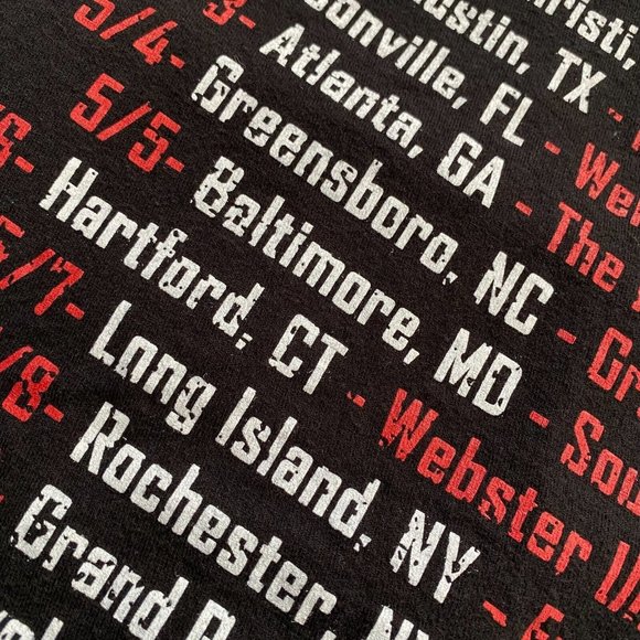 Beartooth S Double Sided Graphic Tour Dates Band Tee Metalcore Hardcore Punk - Picture 9 of 12